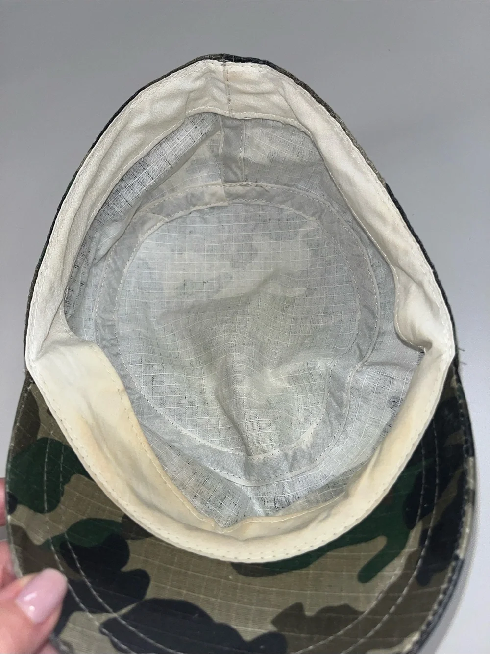 Source Unknown Green Camouflage Military Patch Cap